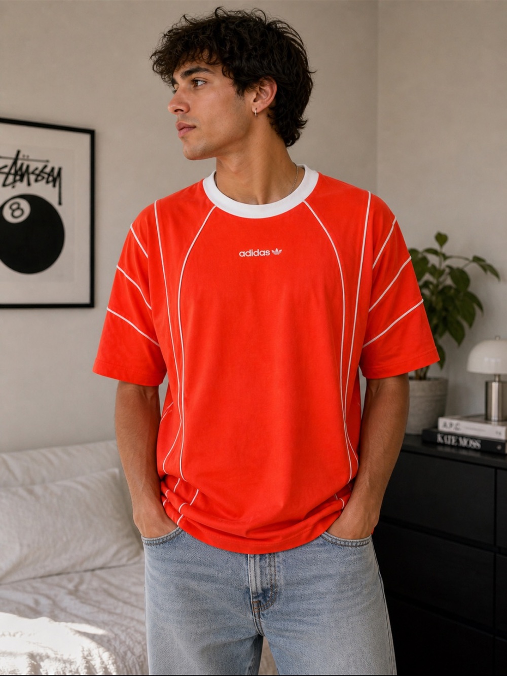 Adidas Vintage Unisex Orange T-Shirt